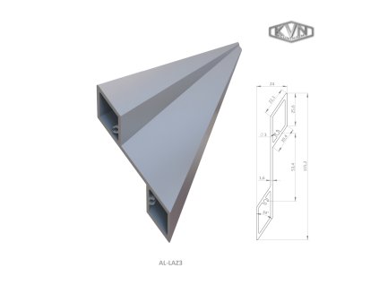 6525 poskodeny 1 6 mm hruby profil na vypln 115 2x24 4x6000mm material en aw 6060 t66 prirodny hlinik bez povrchovej upravy cena za kus