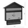 Poštovní schránka (400x460x75mm) nerez / černá, max. formát listu: C4, le