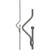 Nerezová tyč (svislá výplň zábradlí) (ø 12 mm / L: 920 mm), broušená nerez K320 / AISI304