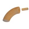 Dřevěný ukončovací oblouk (ø 42 mm / 86°), dřevo: buk bez povrchového nátěru