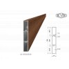 Profil na výplň 100x16x6000mm, materiál EN AW-6060 T66, hliník s povrchovou úpravou drevo dekor, cena za KUS