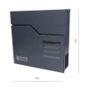 Poštovní schránka, RAL 7016, max formát listu: A4