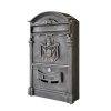 Poštovní schránka H 470 x L 298 mm, velká, medená patina