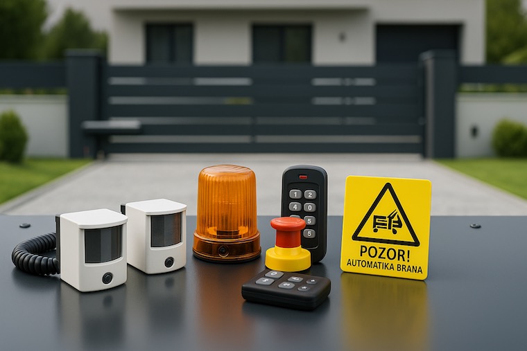 Bezpečnostné prvky k pohonom brán: čo sa oplatí mať?