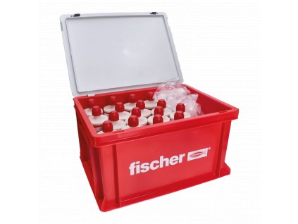 Praktický montážny box Fischer HWK obsahujúci 16 x chemickú maltu Fischer FIS VL 410 C