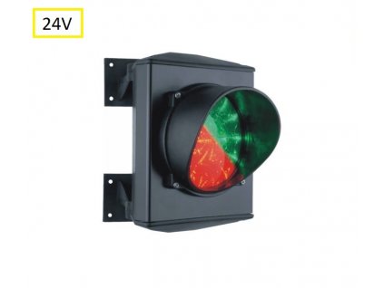 ASF semafor ø120mm jednokomorový červená/zelená, 25xLED 50Lux, hlinikový kryt, 24V DC, IP65