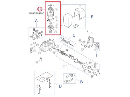 SPMTG09200 kit motora pre ROX600/1000