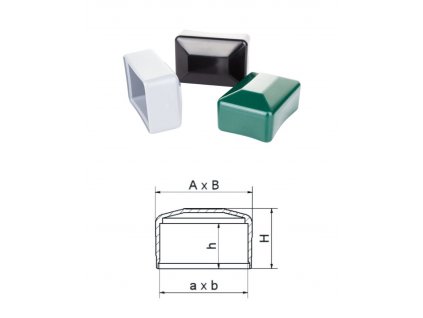 vonkajšia krytka 40x80mm plastová PE