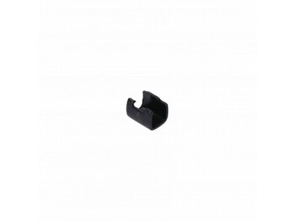 Nerezové lisovacie púzdro pre dve 2.0mm lanká - otvorené. K320/AISI 316, farba: čierna