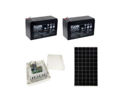 Hybridný invertor pre 2 BRUS. 24V pohony + 230V + panel 30W + 2 x BT12V70