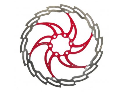 Brzdový kotouč XLC BR-X02 203mm stříbrno/červený