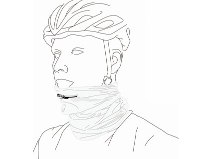 Šátek BBB ComfortNeck bílý