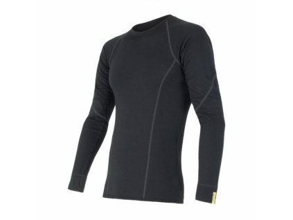 Triko dlouhé pánské SENSOR MERINO ACTIVE černé (Velikost L)