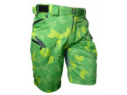 Kalhoty krátké pánské HAVEN CUBES NEO zelené s cyklovložkou