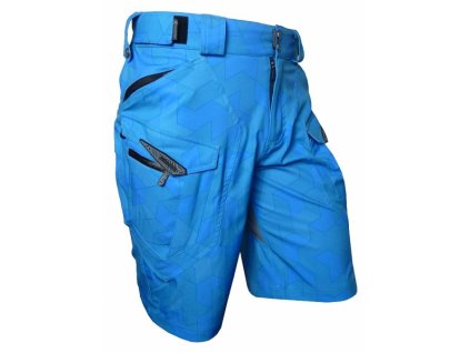 Kalhoty krátké pánské HAVEN CUBES NEO modré s cyklovložkou