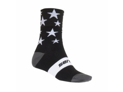Ponožky SENSOR STARS černo/bílé