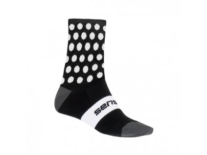 Ponožky SENSOR DOTS NEW černo/bílé