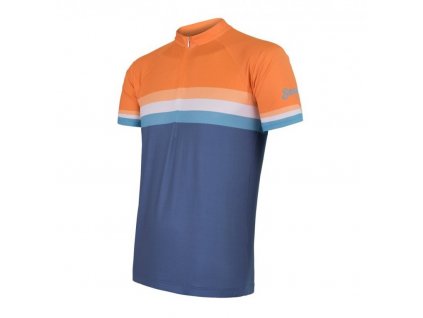 Dres krátký pánský SENSOR SUMMER STRIPE modro/oranžový