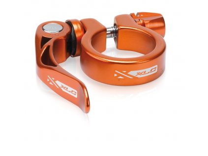 Objímka sedlovky XLC PC-L04 31,6mm Al rychloupínák oranžová