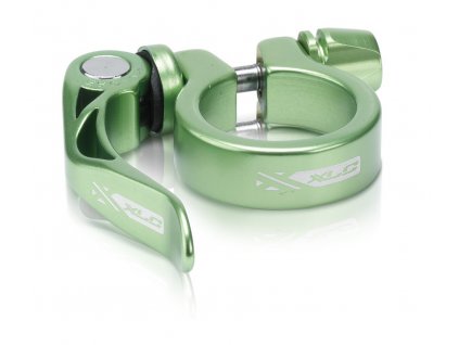 Objímka sedlovky XLC PC-L04 31,6mm Al rychloupínák limet.zelená