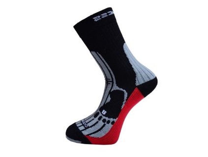 Ponožky Progress MERINO turistické černo/šedé