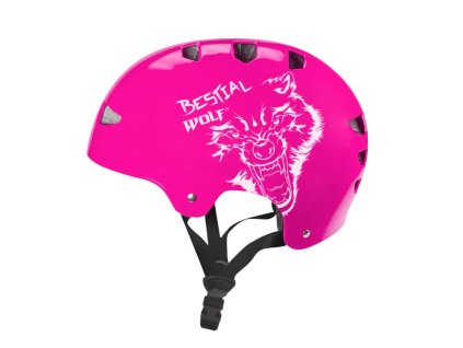 SKULLFUCHSIA-B Casco fuchsia talla grande 8-a-99-aos