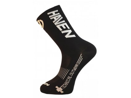 Ponožky HAVEN LITE SILVER NEO LONG 2páry černo/bílé (Velikost 10-12)