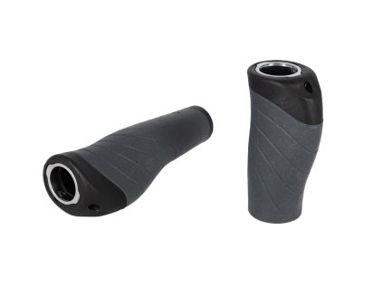 Gripy XLC GR-S04 Ergonomic 135/92mm černo/šedé zajištění šrouby