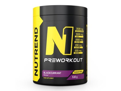 Nápoj Nutrend N1 PRE-WORKOUT 510g černý rybíz