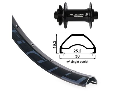 Kolo zapletené 29“ XLC Rodi Ready 622-25 přední 32 děr Niro