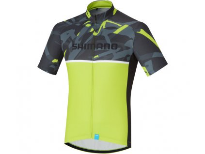 Dres krátký pánský Shimano TEAM žlutý