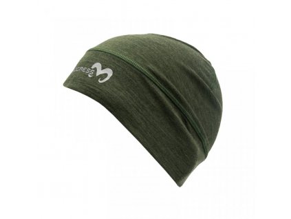 Čepice Progress BEANIE merino khaki melír