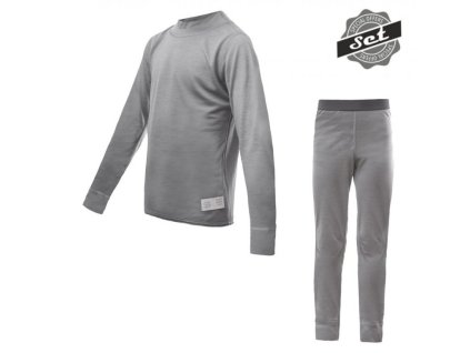 Komplet dětský SENSOR MERINO ACTIVE SET šedý