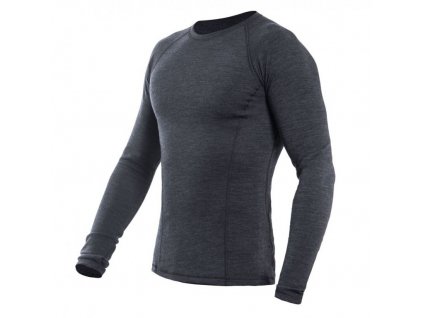 Triko dlouhé pánské SENSOR MERINO BOLD antracitové (Velikost L)