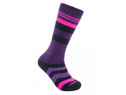 Ponožky SENSOR SLOPE MERINO černá/růžová/fialová