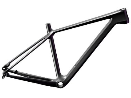 Rám MTB carbon 29" 15" surový povrch černý