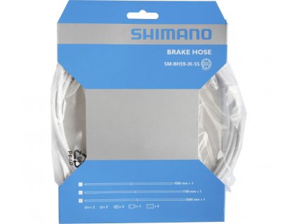 Hadička hydraulických brzd Shimano SM-BH59-JK-SS MTB 1700mm + přísl. bílá origin