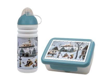 Set R&B box a lahev Lada - Sáňkující děti 700ml