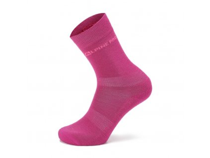 Ponožky dámské ALPINE PRO KLAMO merino růžové