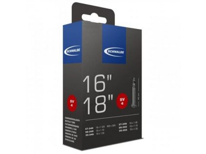 Duše SCHWALBE SV4 16/18"x13/8-1.35 (37/28-340/355) SV/40mm
