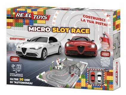 RE.EL Toys Autodráha Micro Slot Race Alfa Romeo 1:87