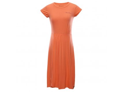 Šaty dámské ALPINE PRO PERIKA oranžové