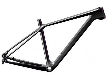 Rám MTB carbon 29" 21" surový povrch černý