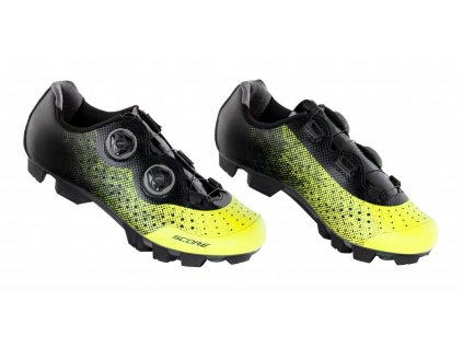 Boty FORCE MTB SCORE fluo-černé