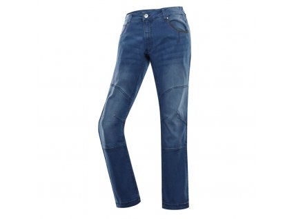 Kalhoty pánské dlouhé ALPINE PRO QIZOB JEANS modré