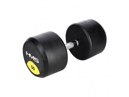 Pogumovaná jednoruční činka HMS HG Pro 50 kg