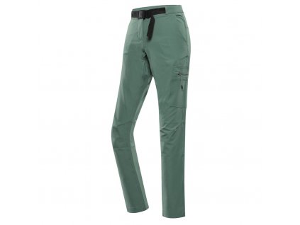 Kalhoty dámské dlouhé ALPINE PRO CORBA softshellové zelené