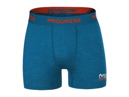 Boxerky Progress SKN merino petrol melír