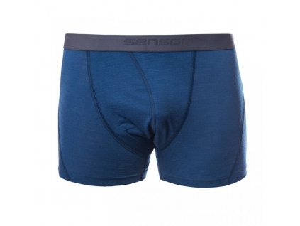 Boxerky SENSOR MERINO AIR tm. modré NEW