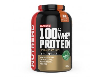 Nápoj Nutrend 100% WHEY PROTEIN 2250g čokoláda+lískový ořech